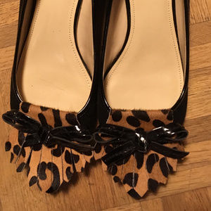 Leopard/black suede low heel, Anne Klein size 7.5